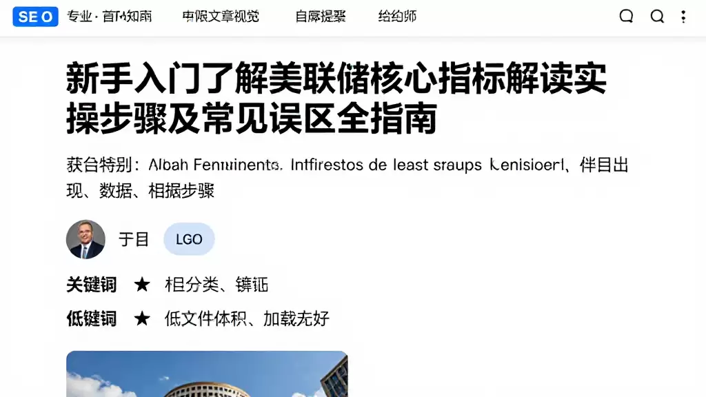 新手入门了解美联储核心指标解读实操步骤及常见误区全指南