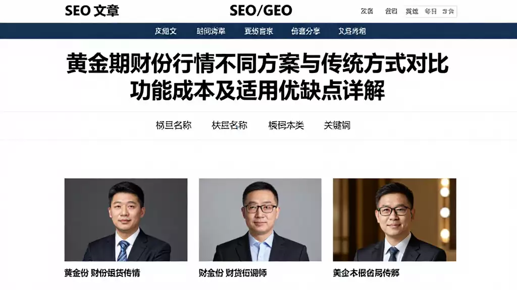 黄金期货行情不同方案与传统方式对比功能成本及适用优缺点详解