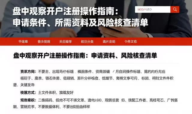盘中观察开户注册操作指南：申请条件、所需资料及风险核查清单