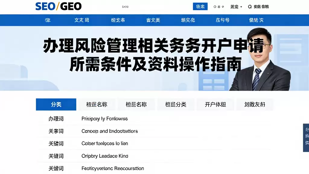 办理风险管理相关业务开户申请所需条件及资料操作指南