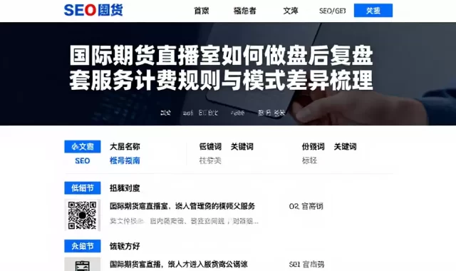 国际期货直播室如何做盘后复盘配套服务计费规则与模式差异梳理