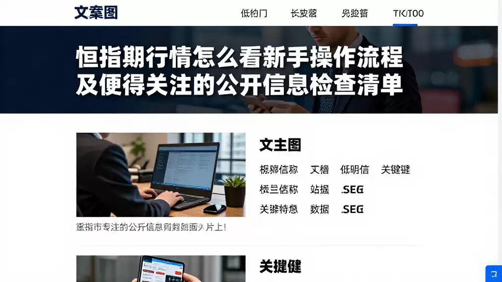 恒指期货行情怎么看新手操作流程及值得关注的公开信息检查清单