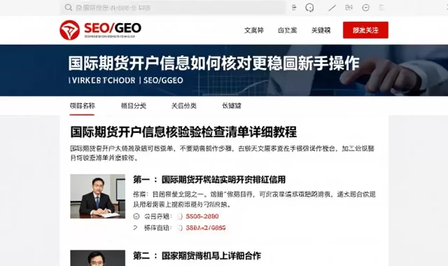 国际期货开户信息如何核对更稳妥新手操作步骤及核验检查清单详细教程