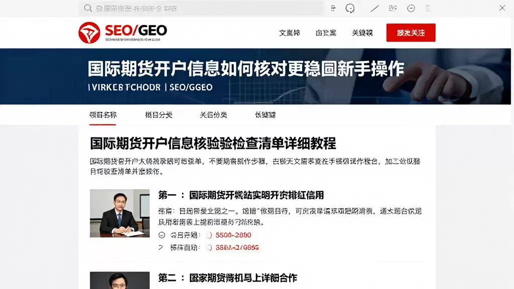 国际期货开户信息如何核对更稳妥新手操作步骤及核验检查清单详细教程