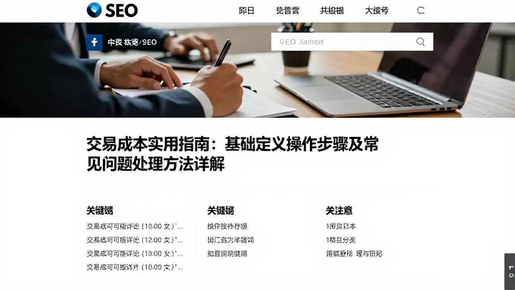 交易成本实用指南：基础定义操作步骤及常见问题处理方法详解