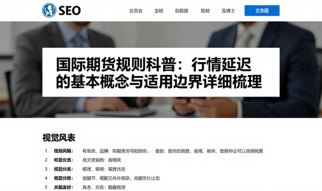 国际期货规则科普：行情延迟的基本概念与适用边界详细梳理