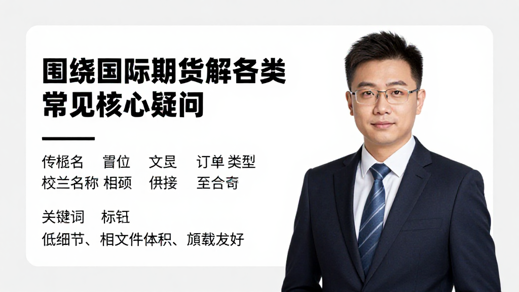 围绕国际期货规则解答订单类型相关的各类常见核心疑问