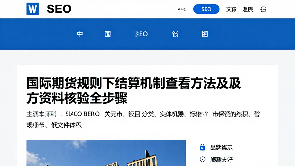 国际期货规则下结算机制查看方法及官方资料核验全步骤