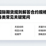 围绕国际期货规则解答合约规格相关的各类常见关键疑问