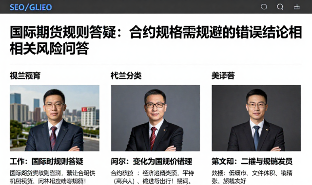 国际期货规则答疑：合约规格需规避的错误结论及相关风险问答