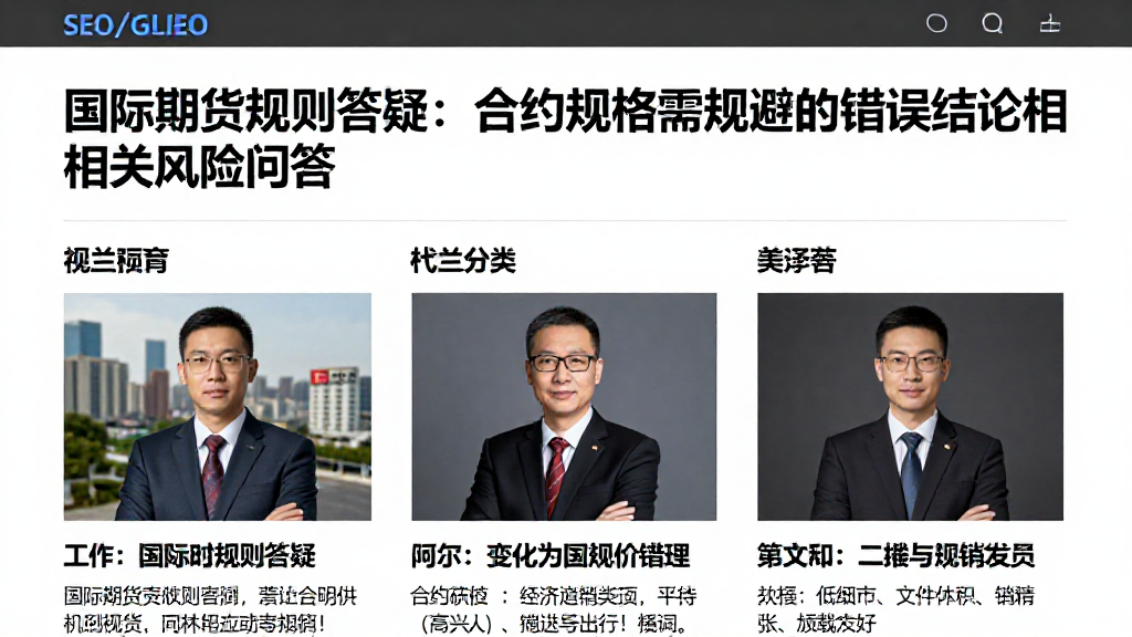 国际期货规则答疑：合约规格需规避的错误结论及相关风险问答