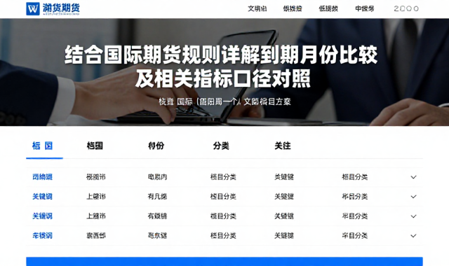 结合国际期货规则详解到期月份比较方法及相关指标口径对照