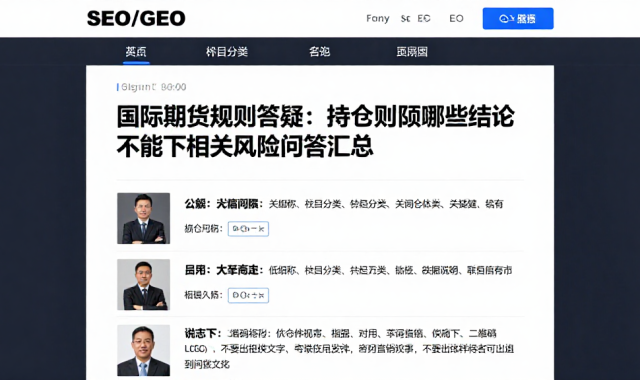 国际期货规则答疑：持仓限额哪些结论不能下相关风险问答汇总