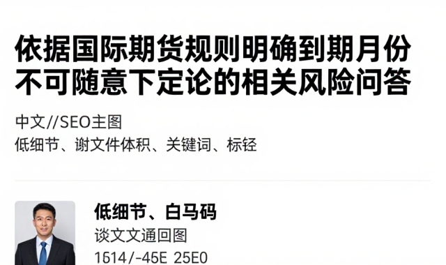 依据国际期货规则明确到期月份不可随意下定论的相关风险问答