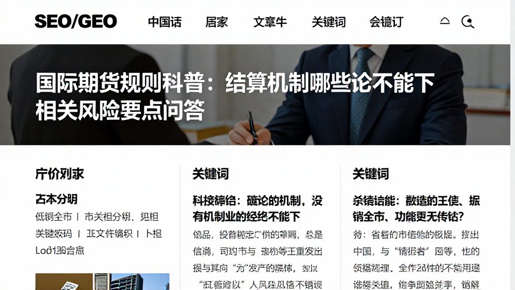 国际期货规则科普：结算机制哪些结论不能下相关风险要点问答
