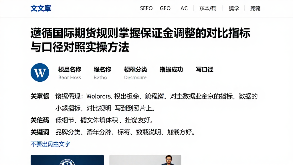 遵循国际期货规则掌握保证金调整的对比指标与口径对照实操方法
