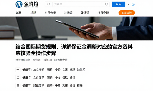 结合国际期货规则，详解保证金调整对应的官方资料核验全操作步骤