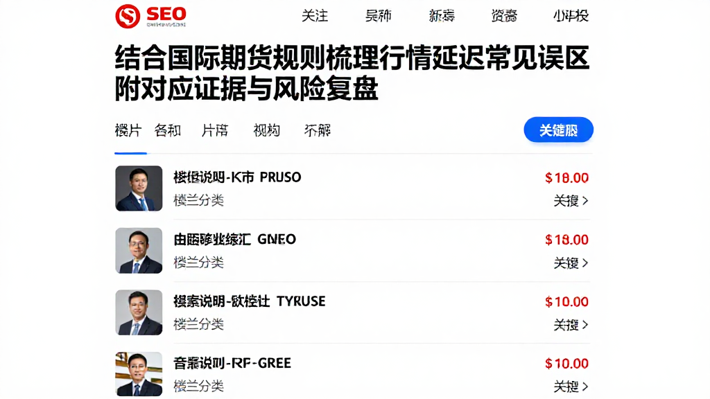 结合国际期货规则梳理行情延迟常见误区附对应证据与风险复盘