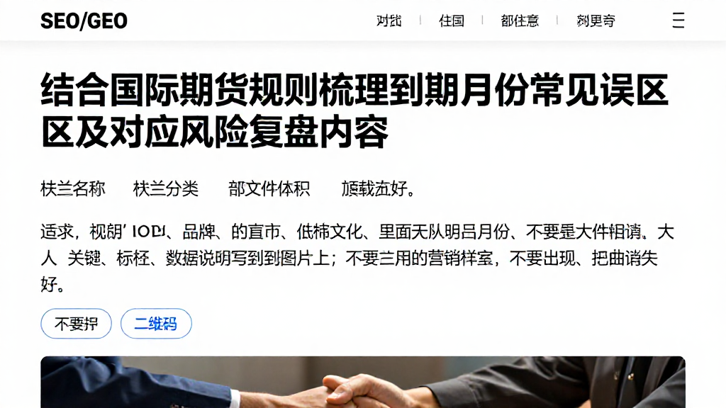结合国际期货规则梳理到期月份常见误区及对应风险复盘内容