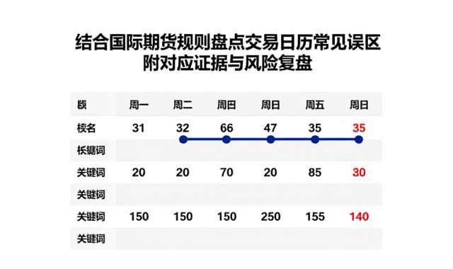 结合国际期货规则盘点交易日历常见误区附对应证据与风险复盘