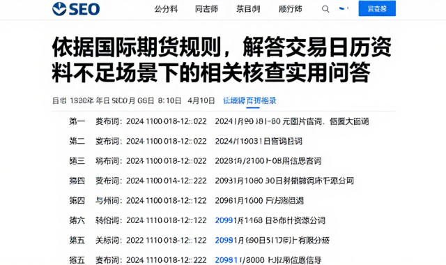 依据国际期货规则，解答交易日历资料不足场景下的相关核查实用问答