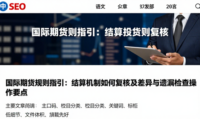 国际期货规则指引：结算机制如何复核及差异与遗漏检查操作要点