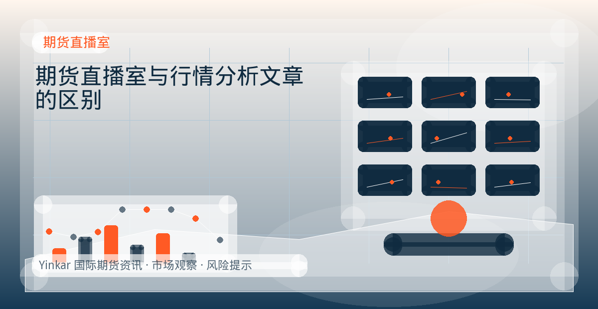 期货直播室与行情分析文章的区别配图：期货直播室行情观察与市场分析